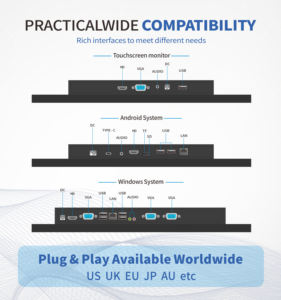 15.6 "haute luminosité extérieur étanche industriel écran tactile <span class=keywords><strong>PC</strong></span> cadre ouvert marin industriel moniteur moniteurs d'écran - Product Image 6