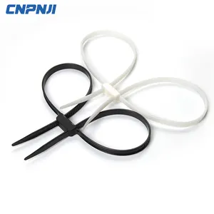 Nylon Cable Ties Handcuffs Plastic Free Sample ROHS Disposable Handcuff Self-locking 100pcs/bag -35- 80 Degree 12*700