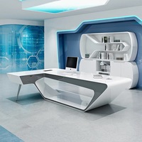 Nouvelles marques de luxe Bureau d'ordinateur de bureau Design moderne Mobilier de bureau de direction haut de gamme pour le bureau du patron Table de travail