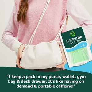 High Potency Caffeine Oral Strips Dissolving Caffeine Energy Film Fresh Breath Caffeine Supplement Energy Booster Oral Strip - Product Image 2