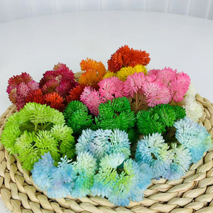 Planta de Simulación de Flor, Suculenta de Goma Suave, Fruta de Arroz Carnosa, Planta Cónica Bordada, Moldeado por Inyección de Plástico, Coliflor - Product Image 2