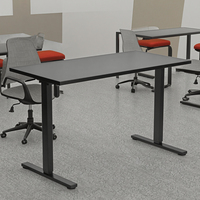 SAMDI Table de bureau élévatrice réglable Bureau électrique Ordinateur de jeu Table Pc Postes de travail de bureau