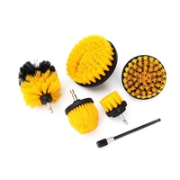 Lot de 6 brosses de nettoyage pour tapis de sol de voiture jaunes/blancs/verts/noirs, pour le nettoyage intérieur, vente en gros OEM