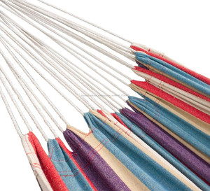 woqi <span class=keywords><strong>amazon</strong></span> hotsell camping al aire libre simple o doble <span class=keywords><strong>hamaca</strong></span> de algodón / nylon <span class=keywords><strong>con</strong></span> <span class=keywords><strong>soporte</strong></span> - Product Image 4