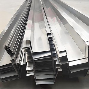 Gouttière <span class=keywords><strong>de</strong></span> toit en acier inoxydable 304 en forme <span class=keywords><strong>de</strong></span> U, longueur personnalisée, pour villa en zone côtière, anti-corrosion - Product Image 6