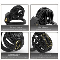 Hive SM Cage de chasteté érotique pour hommes en ABS nid d'abeille, dispositif de chasteté CB pour l'entraînement des animaux de compagnie