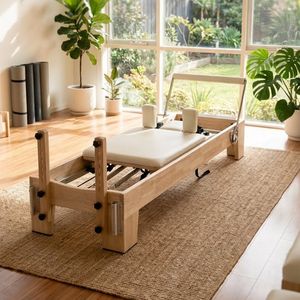 Cama Reformer de Pilates de roble para entrenamiento físico y entrenamientos de Yoga-Estudio y Promoción de Fábrica - Product Image 3