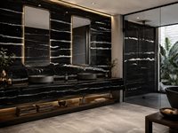 Dalle de granit Black Horse pour murs décoratifs de luxe, comptoirs et projets d'aménagement intérieur d'hôtels, découpe sur mesure