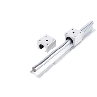Bonne qualité Diamètre Aluminium Linéaire MotionLinearGuide Rail Arbre Rail Bloc Linéaire Curseur Cylindrique Linéaire Guide Rail Curseur