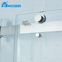 Usine directe cabine de douche coulissante sans cadre en acier inoxydable salle de bain salle de douche cabine de douche en verre