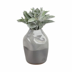 Vaso moderno in terracotta lucida con morbidi accenti curvi per soggiorno, decorazione per la casa, vaso da tavolo - Product Image 2