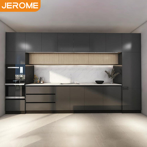 Muebles <span class=keywords><strong>de</strong></span> <span class=keywords><strong>Cocina</strong></span> Personalizados Jerome, <span class=keywords><strong>Cocina</strong></span> Modular Gris Oscuro, Isla <span class=keywords><strong>de</strong></span> Piedra Sinterizada Moderna, Juego <span class=keywords><strong>de</strong></span> Gabinetes <span class=keywords><strong>de</strong></span> <span class=keywords><strong>Cocina</strong></span> <span class=keywords><strong>con</strong></span> Fregadero - Product Image 1