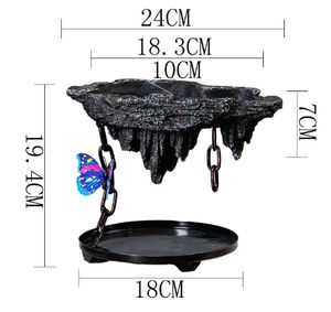 Bonsaï Papillon Orchidée Wen Bambou Intérieur Île Flottante Suspendue Fer Art Micro Paysage <span class=keywords><strong>Pot</strong></span> De Fleur - Product Image 6