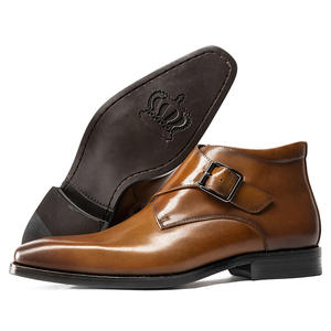 Les usines chinoises fournissent des chaussures pour hommes sur mesure, pour les occasions décontractées, les fêtes et les mariages, couleur noire. - Product Image 3