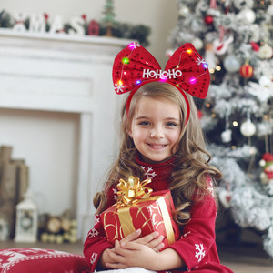 Gran oferta, sombrero de Navidad, <span class=keywords><strong>banda</strong></span> para el pelo, diadema de vacaciones, campana de plumas, accesorios divertidos para el cabello para niños, fiesta de Navidad para adultos - Product Image 4