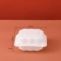 Boîte à lunch jetable à charnière Mfpp, conteneur rapide pour la maison, le restaurant, le stockage, le service pour les services de restauration rapide et facile