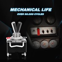 Interrupteur à bascule robuste 15A 250V 20A 125V SPST 2 broches ON/OFF pour voitures, camions, bateaux, voitures de course