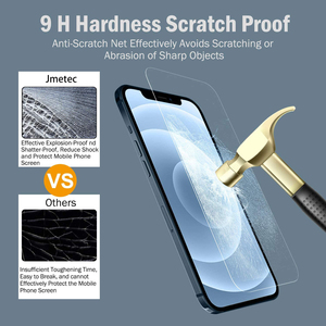 Protector de Pantalla Transparente Antirrayaduras y Antiexplosión 9D, Cristal Templado de Cobertura Total para <span class=keywords><strong>iPhone</strong></span> 14 Plus, 13 <span class=keywords><strong>Pro</strong></span> <span class=keywords><strong>Max</strong></span>, 16, 17 Air - Product Image 6