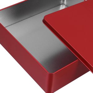 Popular Custom Printing Tinplate Storage Container Rectangle Pressed Metal <b>Biscuit</b> Can Food Grade Cookie <b>Tin</b> Box Packaging - Product Image 3