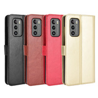 Étui portefeuille en cuir à motif rétro avec boucle magnétique, support et cordon, antichoc et étanche, idéal pour les professionnels - Ventes Flash