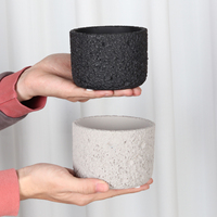 Pot de fleur créatif en céramique volcanique, bassin suspendu à texture naturelle, ornement d'aromathérapie, nouvelles idées de produits 2024