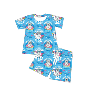 <span class=keywords><strong>Ensemble</strong></span> d'été populaire pour garçons : T-shirt à manches courtes et short, imprimé personnalisé <span class=keywords><strong>de</strong></span> haute qualité, ample et confortable, deux pièces pour bébés et enfants, vêtements quotidiens - Product Image 3