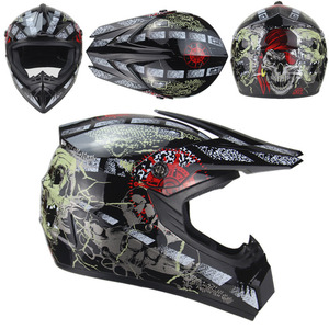 Cascos de Motocross para Niños y Adultos para Cross, ATV y Go Karting, Diseño de Araña Roja, <span class=keywords><strong>Casco</strong></span> Integral de Moto, Certificación ECE R2206 - Product Image 3