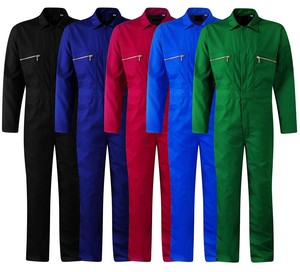 بدلة عمل مقاومة للهب والنار بسحاب أمامي للسلامة - Product Image 1
