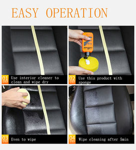 Revêtement naturel en cuir de caoutchouc satiné brillant pour l'intérieur des véhicules, manteau de protection du tableau de bord pour l'entretien de la voiture - Product Image 4