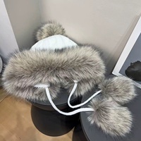 Gorros de invierno cálidos para caza, ciclismo, con orejeras, de cuero, de felpa gruesa, con logotipo bordado personalizado, tipo Ushanka, gorro tipo beanie