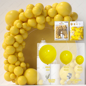 Wholesale Latex <strong>Balloon</strong> Set Birthday Party Decorations Theme Set Solid Yellow Color <strong>Balloon</strong> Arch Kit Happy Birthday <strong>Balloon</strong> Set - Product Image 2