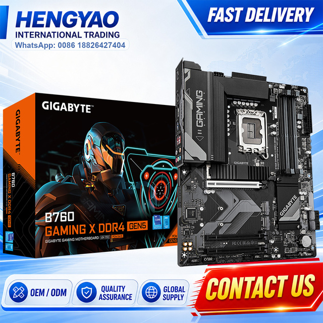 GIGABYTE B760 GAMING X DDR4 ATX Motherboard LGA1700 New Double 128GB RAM SATA for Intel Core I3/i5/i7/i9 CPUs
