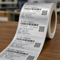 Étiquettes thermiques personnalisées en PP imperméables Dingfeng, rouleaux d'autocollants adhésifs pour gobelets de thé au lait et magasins de boissons