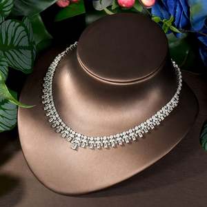 HIBRIDE luxe AAA 4 pièces Pop mode Senior atmosphère goutte d'eau Version mariée mariage Festival ensemble de bijoux N-73 - Product Image 5