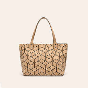 Nouveau <span class=keywords><strong>sac</strong></span> à main en peau de chêne méditerranéenne à motif losanges Portugal Lattice Lady, <span class=keywords><strong>sac</strong></span> messager à motif géométrique, <span class=keywords><strong>sac</strong></span> fourre-tout en liège naturel pour femme - Product Image 1