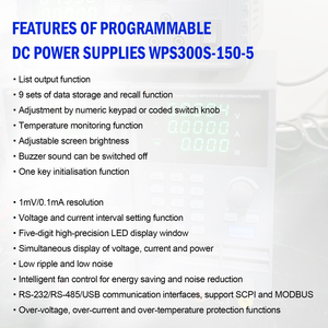 แหล่งจ่ายไฟสวิตชิ่งคุณภาพสูง 150V 5A 300W ช่วงแรงดันกว้าง พร้อมหน้าจอ LED 5 หลัก รองรับ RS485 และ USB - Product Image 5