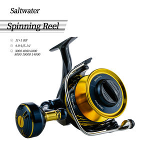 Moulinet de Pêche Spinning Puissance de Frein Maximale 30KG pour la Pêche en Mer, Tout en Métal, Lancer Longue Distance, Moulinet pour Pêche au Jig, Ratio Haute Vitesse 6.2:1 - Product Image 1