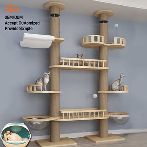 Vente en gros en usine de tour moderne de haute qualité arbre à chat multi-niveaux du sol au plafond - Product Image 1