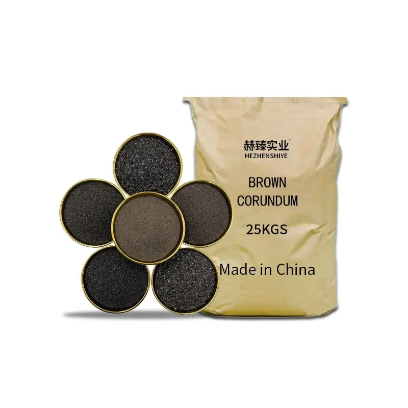 High Hardness Black Corundum Sand White / Brown Corundum Sand For Mould / Abrasive