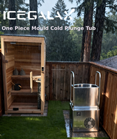 Icegalax All in C Baignoire de Plongée Froide en Acier Inoxydable Facile à Nettoyer pour la Relaxation et la Récupération Corporelle des Athlètes