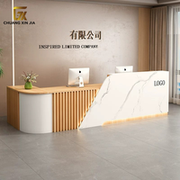 Comptoir de réception moderne, bureau d'accueil, comptoir de service, caisse enregistreuse, mobilier d'hôtel sur mesure, mobilier de bureau