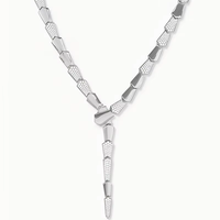 Vente en gros de bijoux de luxe Collier serpent réfrigéré unique Vente en gros Collier serpent en or 14 ct/18 ct