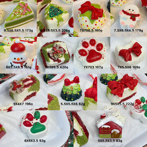 Realistic Food-Grade Silicone Christmas Items Series <b>Squishy</b> Fidget Toys Age Range 5-7 Years Instant Happy Gift for All Ages - Product Image 1