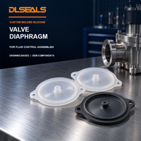 Diaphragme de valve en silicone moulé sur mesure pour le contrôle des fluides des dispositifs médicaux, composants OEM de précision, fourniture basée sur plans