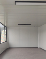 Maisons conteneurs détachables de 40 pieds, 1 chambre, espaces de vie portables, maison préfabriquée mobile