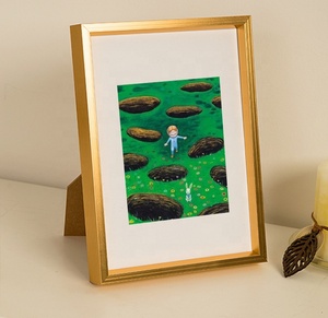 A1, A2, A3, A4, A5, 4x6,5x7,6x8,8x10,11x14,12x16, Bán buôn giá rẻ đen trắng vàng poster hình ảnh Acrylic Tường Khung bên trong hộp nhựa - Product Image 5