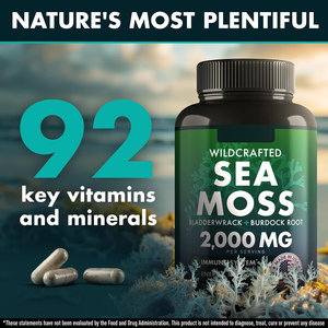 น้ำมันมอสทะเล20-in-1น้ำมันเมล็ดดำวิตามิน D3หลายวิตามินสมุนไพรให้การสนับสนุนภูมิคุ้มกันสำหรับผู้หญิงตั้งครรภ์ - Product Image 2