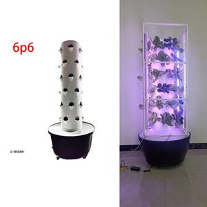 Torre de Cultivo Vertical Hidropónico y Aeropónico de 6 Niveles para Jardín Interior y Agricultura Doméstica - Product Image 2