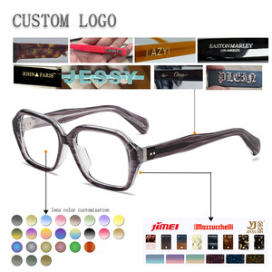 แว่นตาทรงสี่เหลี่ยมทันสมัยแบบ Unisex ขอบเต็มลายหินอ่อน เลนส์ PC ป้องกันแสงสีฟ้า น้ำหนักเบา ใส่ได้ทุกวัน - Product Image 2