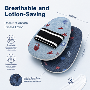 Applicateur de lotion corporelle portable en PU avec tampon non absorbant et sangle élastique pour une application facile de crème corporelle et de soins de la peau - Product Image 6